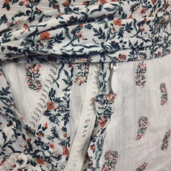 Veronica Beard White Floral Dress Sz 12 - Picture 9 of 14